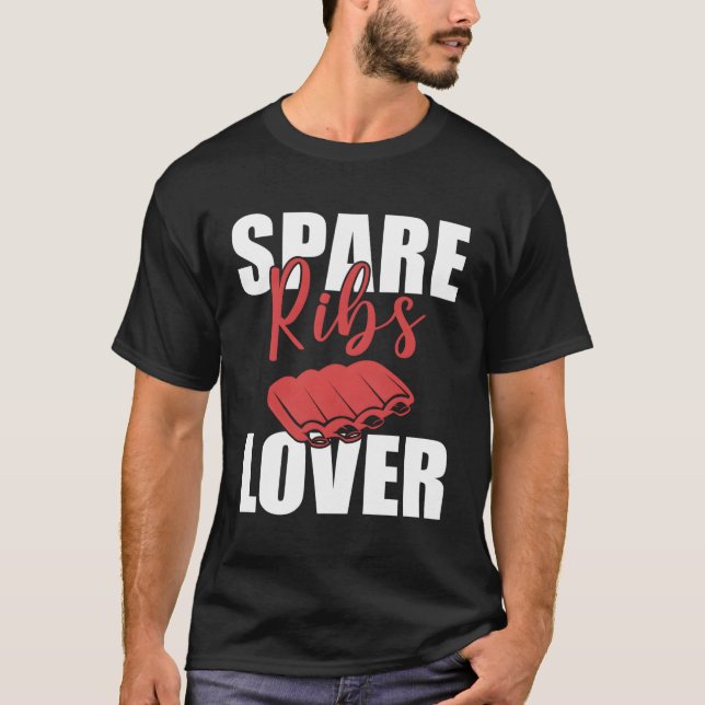 Spare Ribs Bbq T Shirt (Framsida)