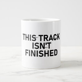 Spåret är inte Avslutat - Glitch Text Design Jumbo Mugg