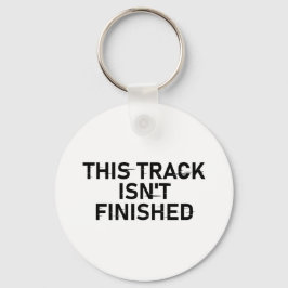 Spåret är inte Avslutat - Glitch Text Design Nyckelring