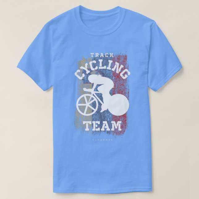 Spårets cykel för motorcykelväg Slovenien cykel fö T Shirt (Design framsida)