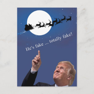 Spårets jul: jultomten är falsk helg vykort