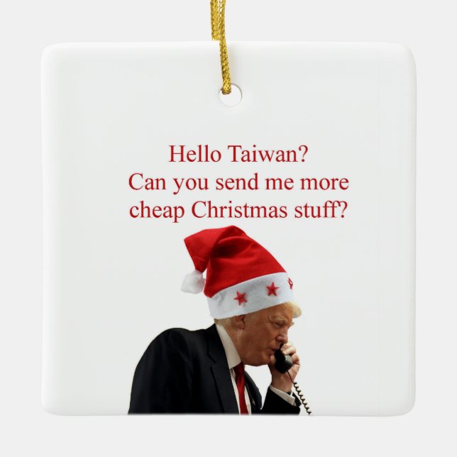 Spårets juljour till Taiwan Julgransprydnad Keramik (Framsida)