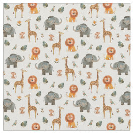 Spårfärgad Safari Animals v.2-tyg Tyg