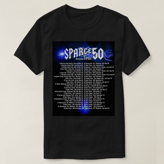 Sparge50 T Shirt (Design framsida)