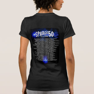 Sparge 50 kvinna baksida t shirt