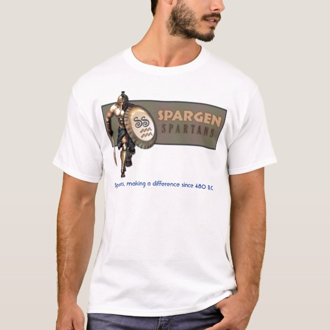 Spargen Spartans logotyp 2010, Spartans, danande… Tee Shirt (Framsida)