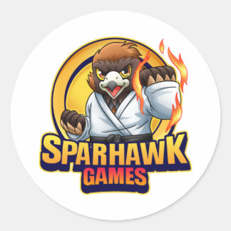 SparhawkGames-dekal Runt Klistermärke