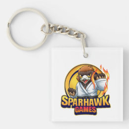SparhawkGames + Dojo Squad logotyp nyckelring