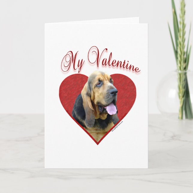 Spårhund min valentin helgkort (Framsida)