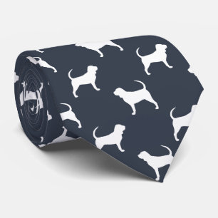 SpårhundSilhouettesmönster Slips