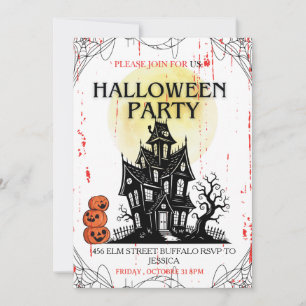 Sparhus Halloweenfest-inbjudan! Inbjudningar