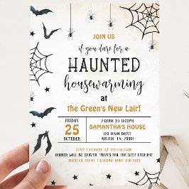 Sparhus Invigning Halloweenfest Inbjudningar