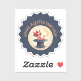 Spark a Little MisChief - Magic Dragon Sticker Klistermärken