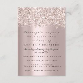 Spark Glitter Confetti Grått Ro Möhippa Sweet 16:e Inbjudningar