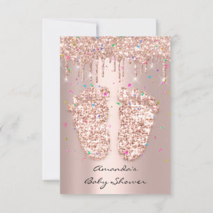 Spark Glitter-drivrutiner Ro ConfettiBaby Shower F Inbjudningar