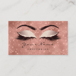 Spark Glitter Makeup Artist Lash Extension Visitkort