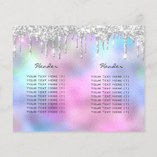 Spark Glitter Makeup Öga Lash Prices Rosa Flygblad