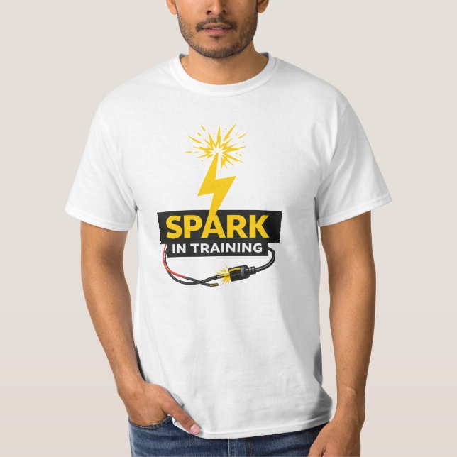Spark In Training Electrician Shirt T (Framsida)