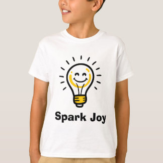 Spark Joy Light Bulb Graphic Positive Vibes T Shirt