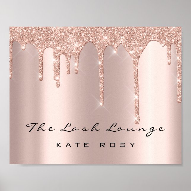 Spark Namn Makeup Artist Beauty Studio Lash Poster (Framsidan)