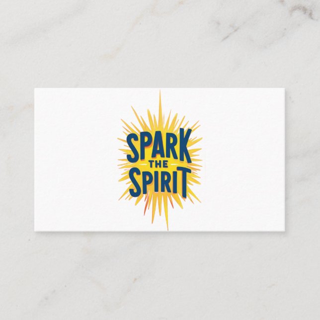 Spark the Spirit" Visitkort (Framsida)