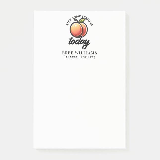 Sparka Arsytan Idag Med Motiverad Persika Post-it Block (Framsida)