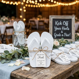 Sparka av dina klackar för dansande fötter Bröllop Presentetikett