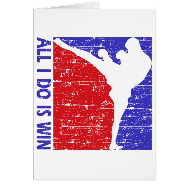 sparka-boxning hälsningskort (Framsidan)