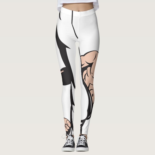 Sparka det flickan leggings (Framsida)