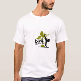 Sparka kampsportmanar grönt för T-tröja djupt - T-shirt