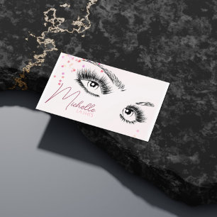 Sparka lash Aftercare Instructions Star Glitter Visitkort