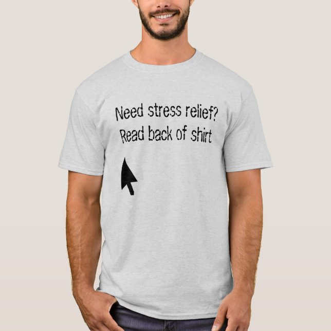 Sparka mig.  T-skjorta för spänningslättnad Tee (Framsida)
