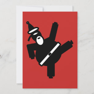 Sparka Santa Ninja Julkort