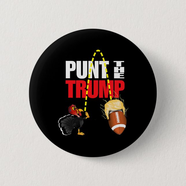Sparka Trump Rolig Politisk  Knapp (Framsida)