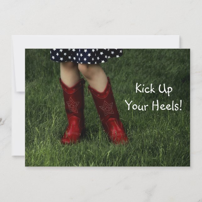 Sparka upp dig! inbjudningar (Framsida)