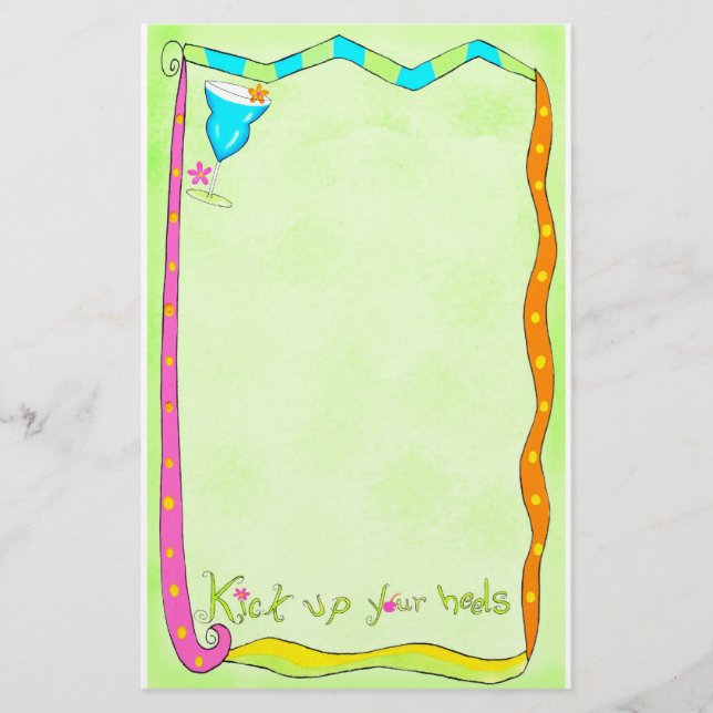 Sparka upp Grönten Heels Stationery Brevpapper (Framsida)