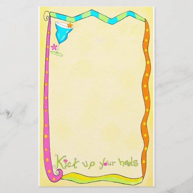 Sparka upp Gulten Heels Stationery Brevpapper (Framsida)