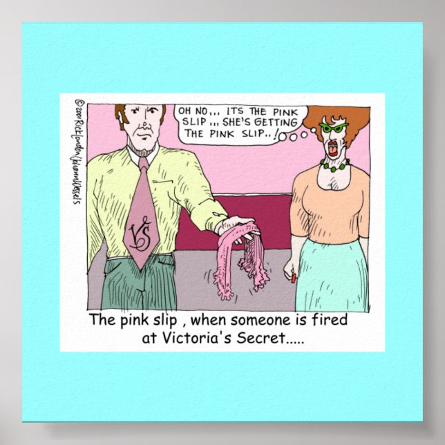 Sparkad Från Victoria Secret Tecknad Canvastryck Poster (Framsidan)