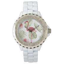 Sparkad Rosa Flamingo Summertime Women's Watch