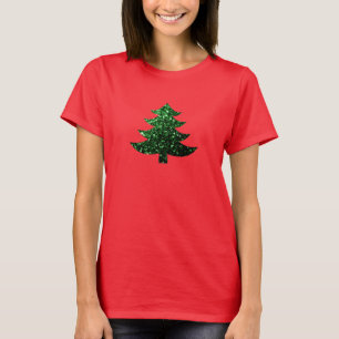 Sparkade gröntar i Julgran T-shirt