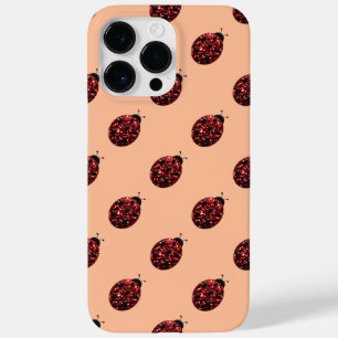 Sparkade rödsparkler Ladybug mönster persikor