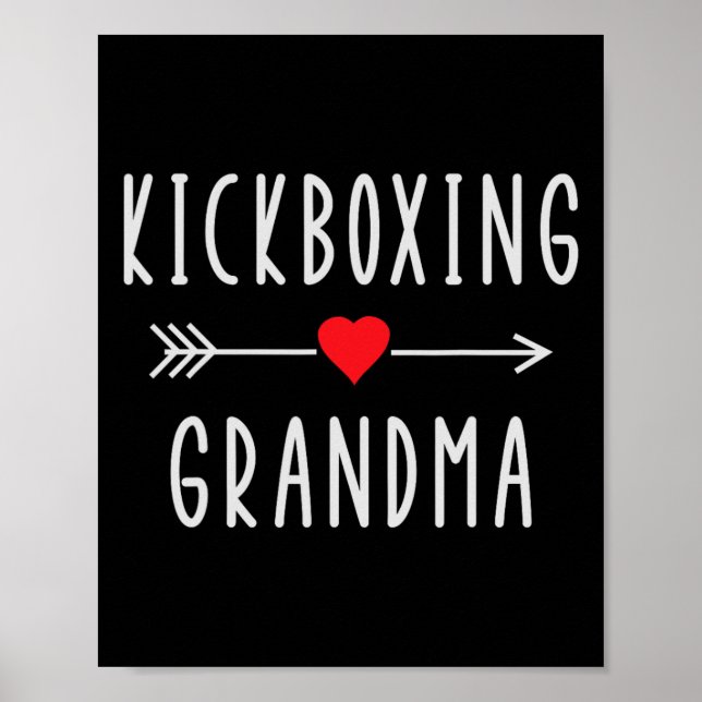 Sparkboxande mormor stolt sparkboxande mormor poster (Framsidan)