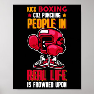 Sparkboxing att slå människor ogillat poster