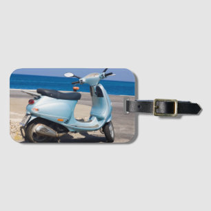 Sparkcykel på stranden Ephesus, Turkiet Bagagebricka