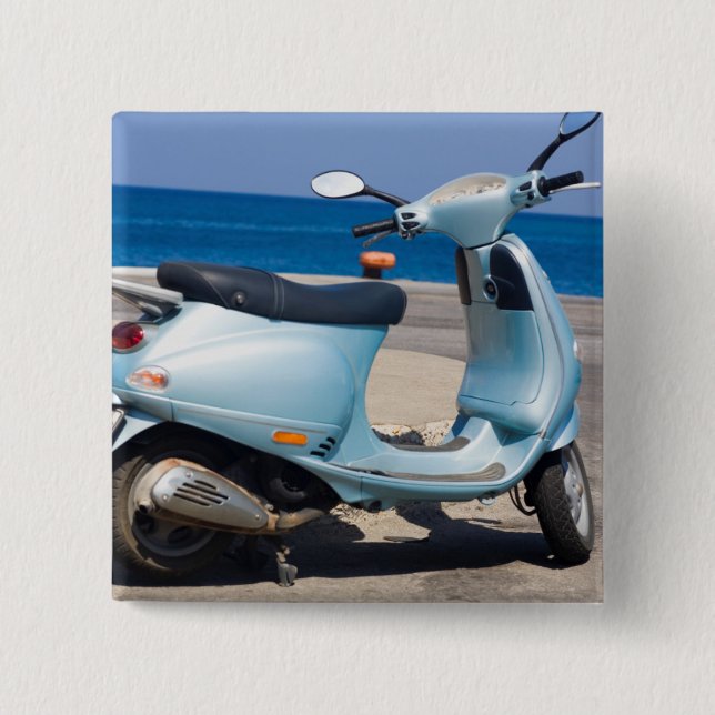 Sparkcykel på stranden | Ephesus, Turkiet Knapp (Framsida)