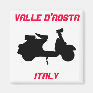 Sparkcykel Valle d'Aosta, italien Magnet