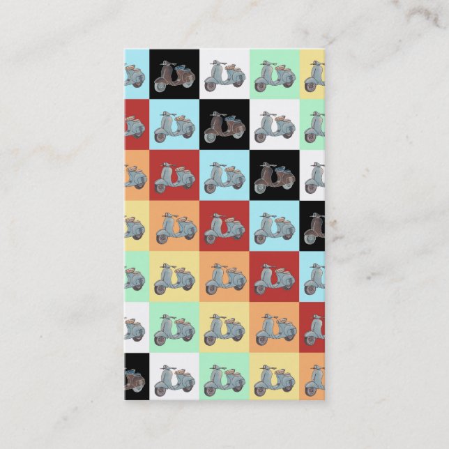 Sparkcykelbokmärkevisitkortar Visitkort (Framsida)