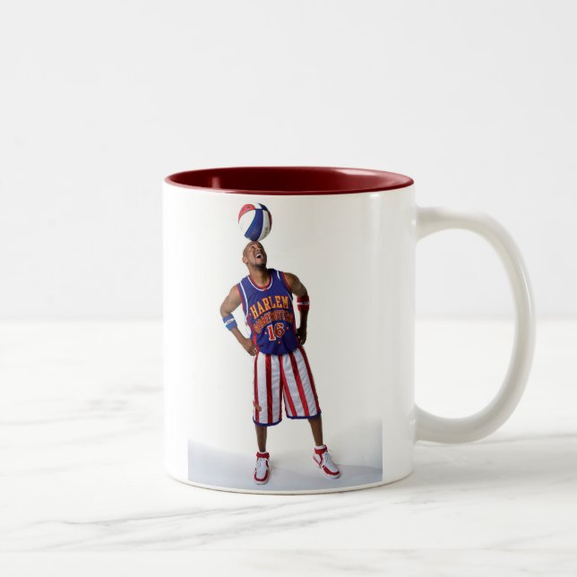 Sparkcykelbollsnurrande på huvudet Två-Tonad mugg (Höger)