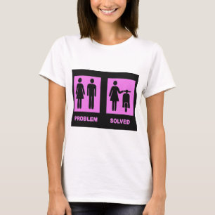 sparkcykelflicka inga problemrosor tee shirt