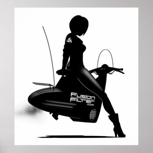 Sparkcykelflicka Poster